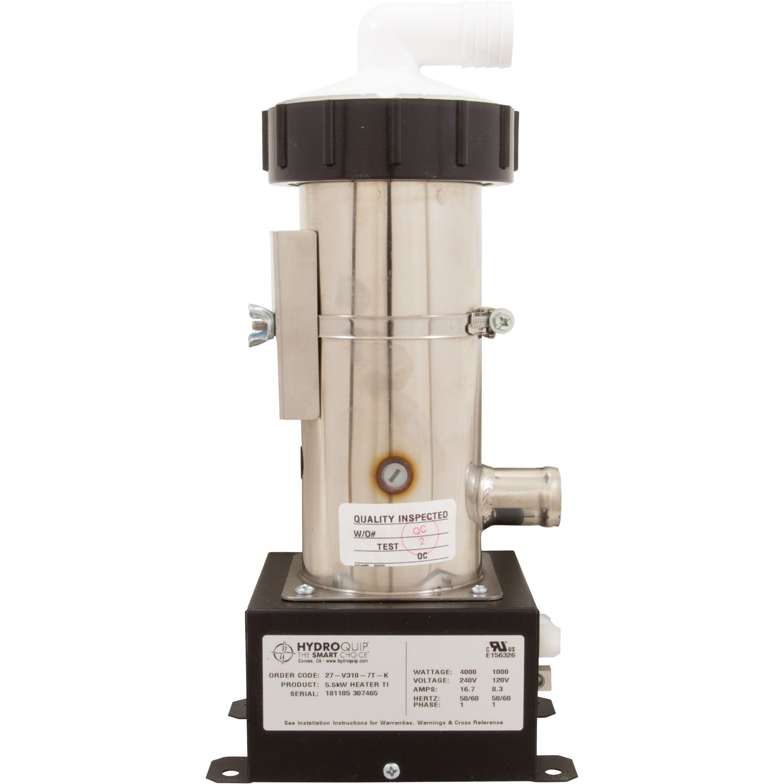 Heater, Vertical Lo-Flo Repl, HQ Universal Rite-Fit, 5.5kW