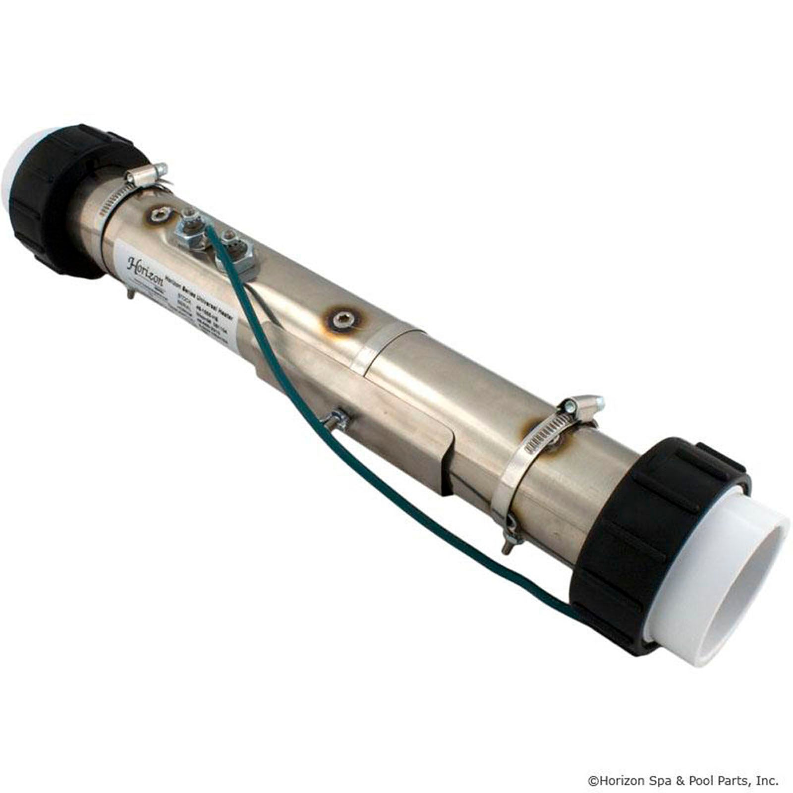 Heater, FloThru, Universal,15" x 2", 230v,4.0kW, w/Union