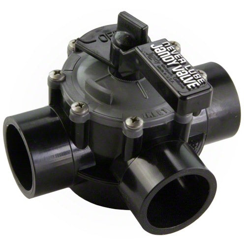 Jandy 1.5" -2" Never Lube 3-Port Valve 4945 - Internal and External Stops