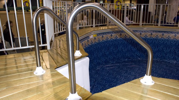 Stainless Steel Deck Mounted Handrail Kit