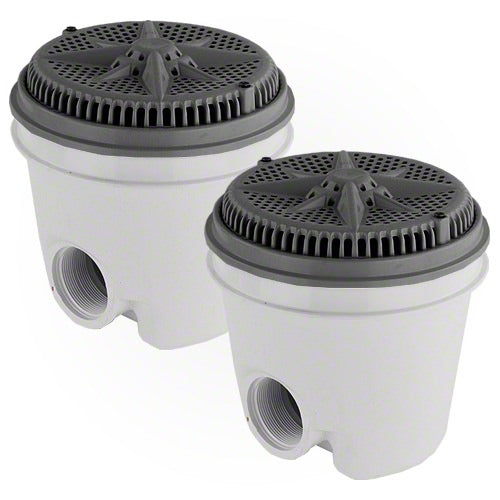 Pentair StarGuard Main Drain Complete 500113 - Dark Gray - Two Pack