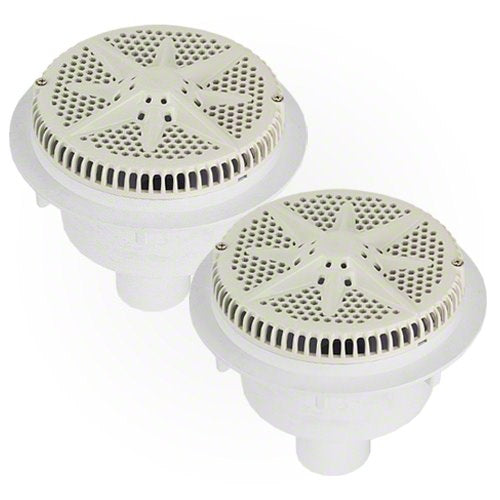 Pentair StarGuard Main Drain Complete 500120 - White - Two Pack