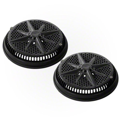 Pentair StarGuard Main Drain Cover with Short Ring 500145 - Black - Two Pack
