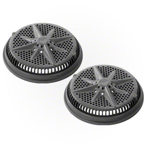 Pentair StarGuard Main Drain Cover with Short Ring 500146 - Dark Gray - Two Pack