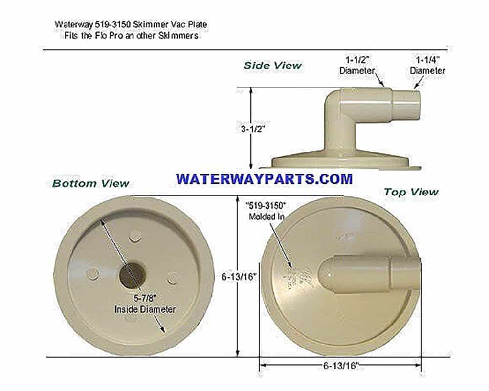 Waterway Vacuum Plate 519-3150