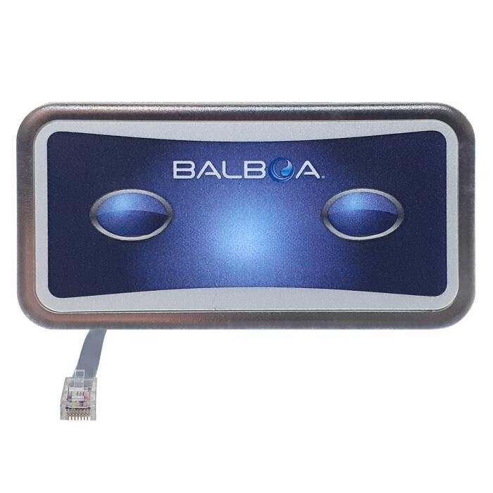 54332 BalboaControl Panel2 Button Auxiliary VS501S / VS510S Series / 2000LE / 2000LEM7
