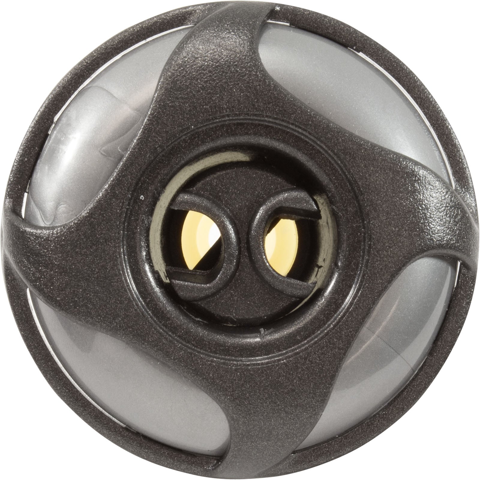 Jet Intl, WW Cluster Strm,Swirl,2-1/4"fd,2Roto,SS/DkGry,Thd
