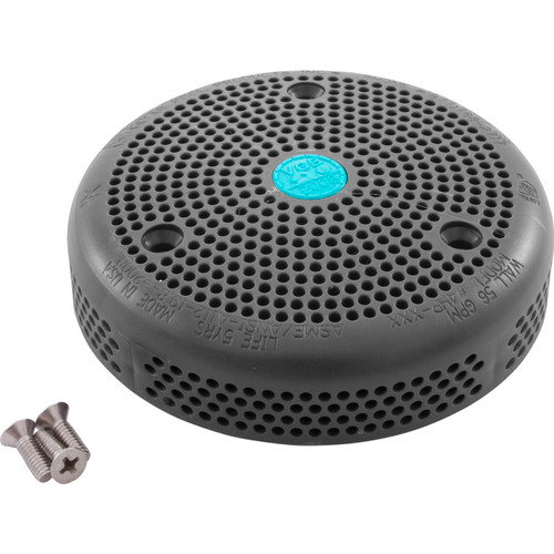 Suction Cover 4" 56gpm with Screws Dark Gray 4HP105