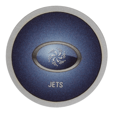 12106 BalboaTopside Overlay, AX10, Auxiliary 1-button (Jets) 40106