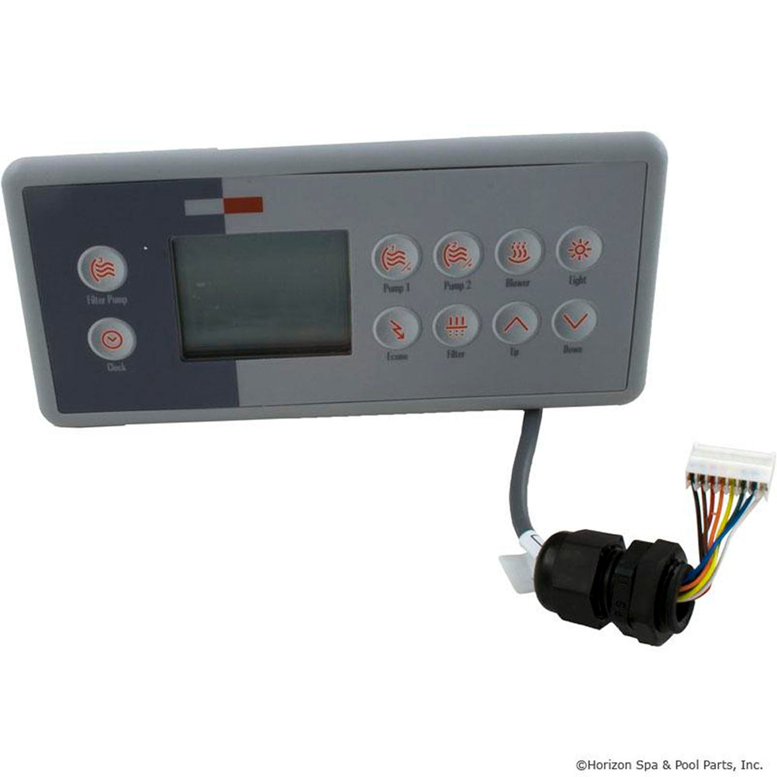 Topside, Gecko TSC-4/K 4, 10 Button, 3 Pump, Large Rec
