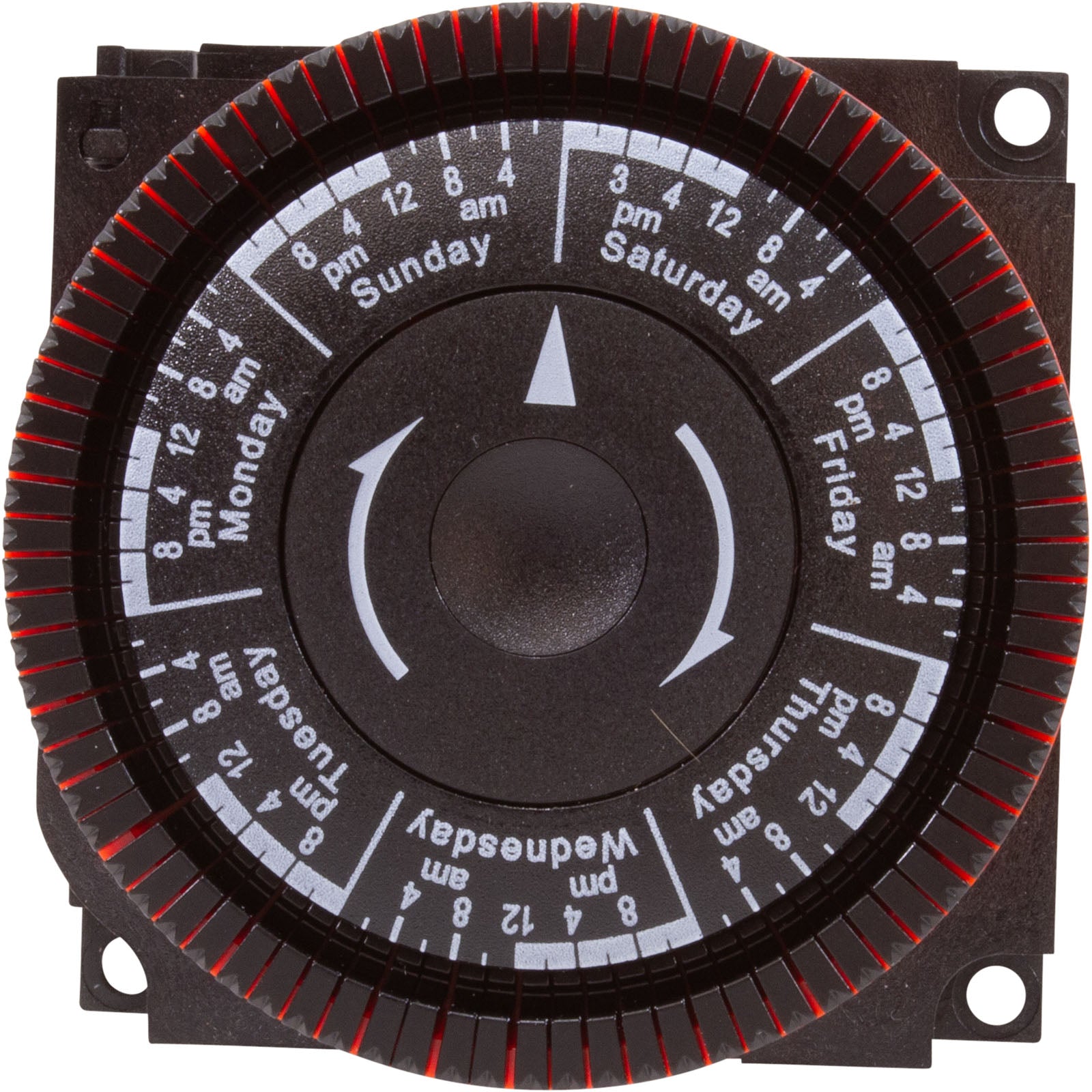 Timer, Diehl, SPST, Panel Mount, 115v, 7day