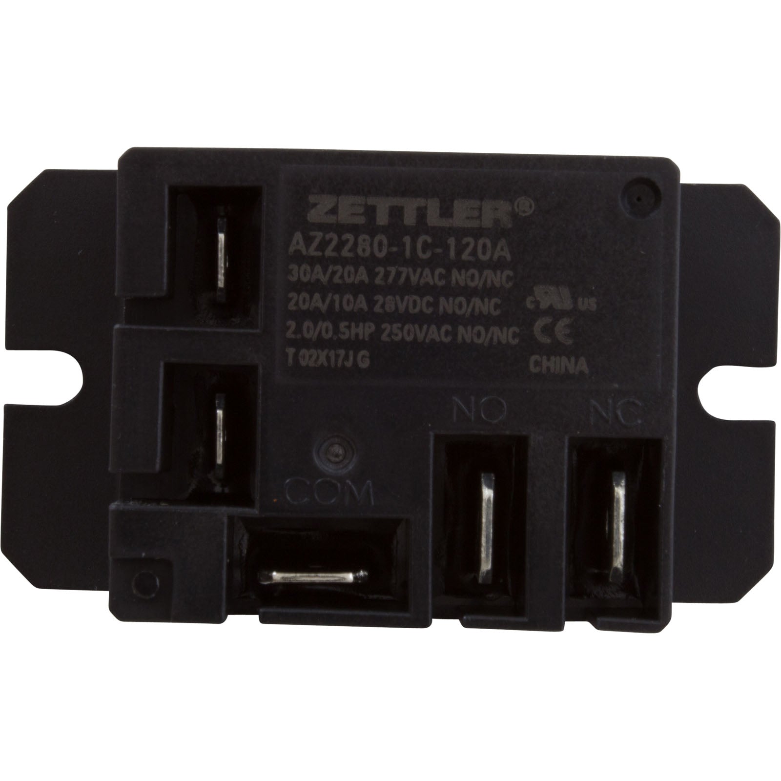 Power Relay, Zettler, SPDT, 30A, 115v, Mini,AZ2280-1C-120A