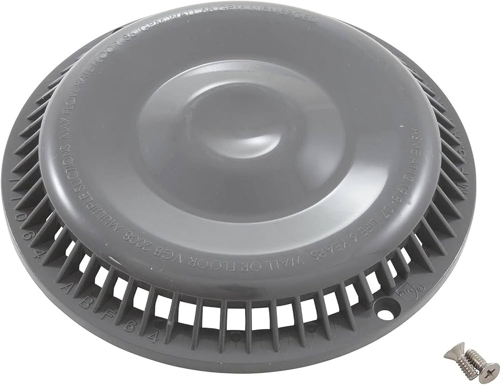 Afras 7 3/8" Anti-Vortex Pool Drain Cover - Light Gray - 11064LTGYAfras 7 3/8" Anti-Vortex Pool Drain Cover - Light Gray - 11064LTGY