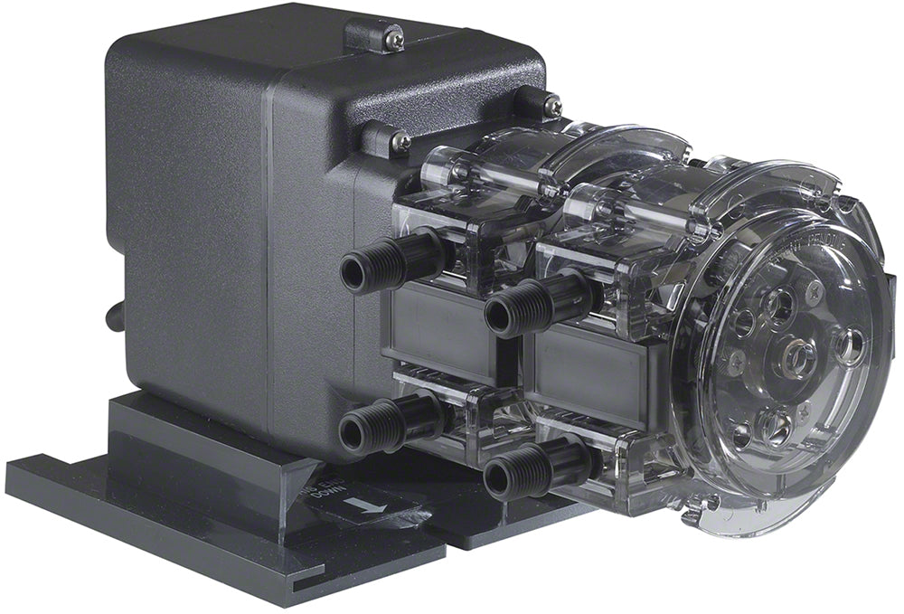 100DMHP5 Double Head Adjustable Flow Pump - 100 PSI 6 GPD 120 Volt - 1/4 Inch Standard Tubing