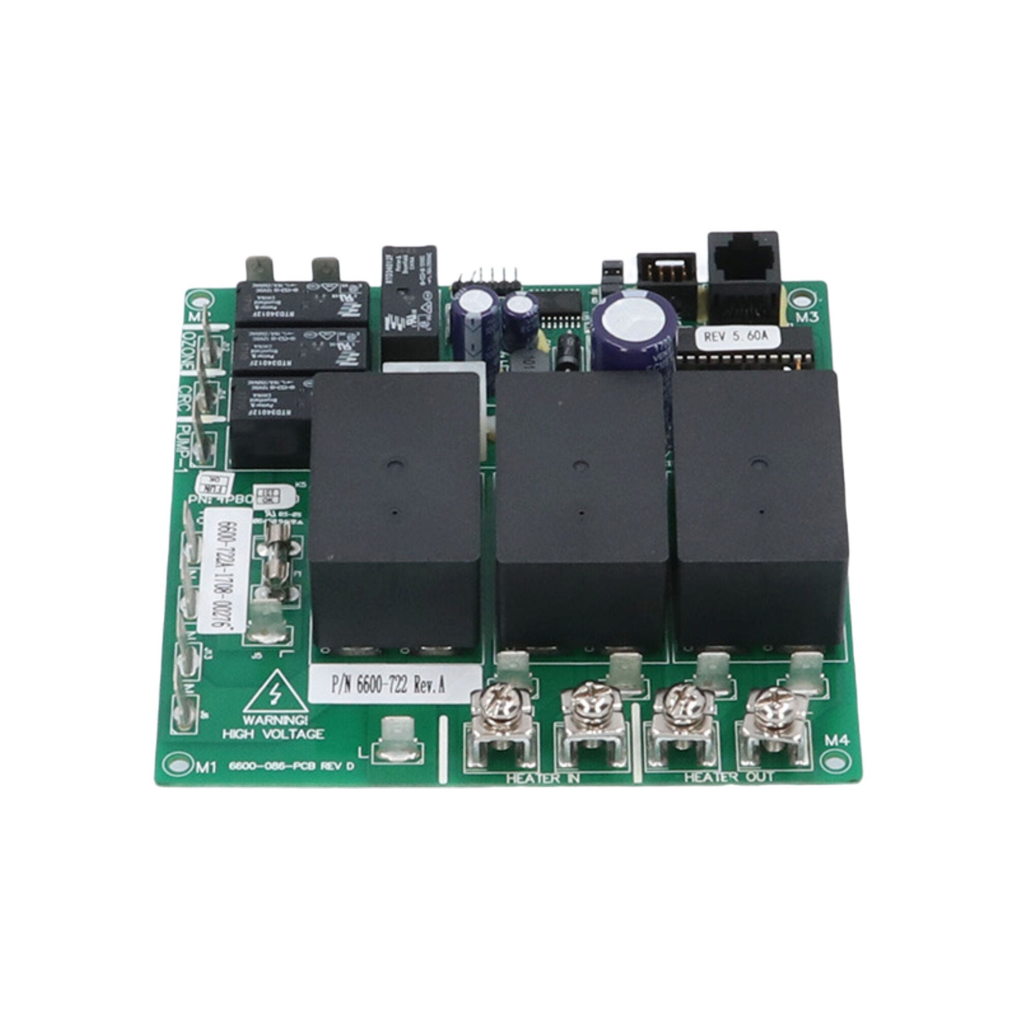 Sundance / Jacuzzi 6600-722 Spa Circuit Board – LX-10 Rev 5.03+ (1-Pump, No Circulation Pump)