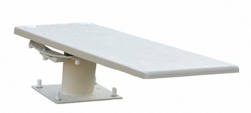 S.R. Smith 6' Cantilever Complete Diving Board & Base - Radiant White
