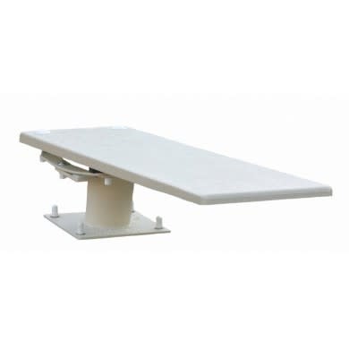 S.R. Smith 8' Cantilever Complete Diving Board & Base - Radiant White