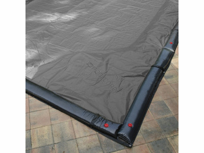 Cool Covers King Solid Inground Rectangle 20' x 40' Winter Cover, Silver/Black, 15 Year Limited Pro-Rated Warranty, 122545ISBL