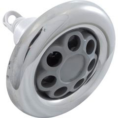 Waterway Plastics Jet Intl, WW Power Storm, 5"fd, Massage, Smth, SS/Gry,Thd | 229-7747S