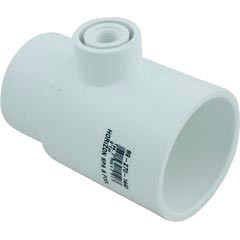 Waterway Plastics Tee, 2" Spigot x 2" Slip x 3/8" Female Pipe Thread | 413-2180