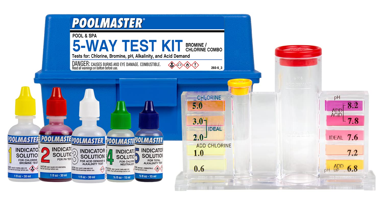 5-Way Swimming Pool & Spa Water Test Kit | Poolmaster 222605-Way Swimming Pool & Spa Water Test Kit | Poolmaster 22260