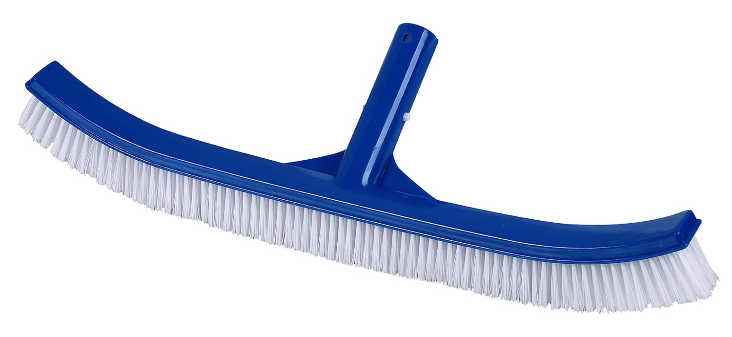 Heavy-Duty 18" Blue Nylon Curved Commercial Pool Brush | A&B 3000Heavy-Duty 18" Blue Nylon Curved Commercial Pool Brush | A&B 3000