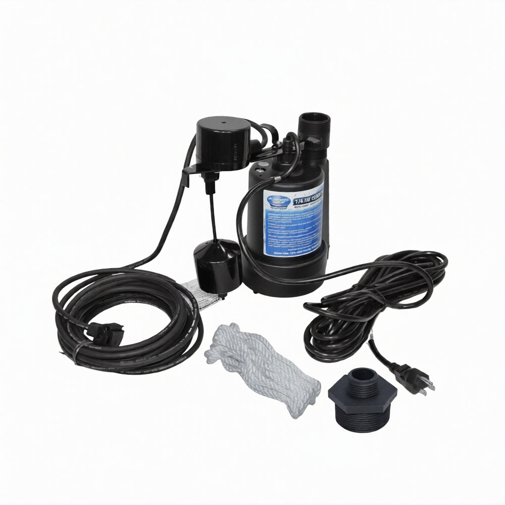 92269 Superior Pump 1/4 HP Thermoplastic Submersible Sump Pump | 1800 GPH92269 Superior Pump 1/4 HP Thermoplastic Submersible Sump Pump | 1800 GPH