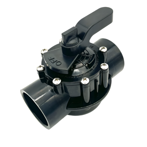 Appaetech Industries | 777039 | 2-Port Diverter Valve – 2" to 2½" PVC, Positive Seal, NeverLube Design, CPVC Construction