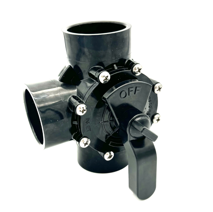 Appaetech Industries | 777040 | 3-Port Diverter Valve – 2" to 2½" PVC, Positive Seal, NeverLube Design