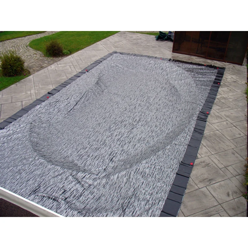 8-Year HPI Enviro Mesh Winter Pool Cover for 12' x 24' Rectangle Pools (Cover Size: 17' x 29') Made In America