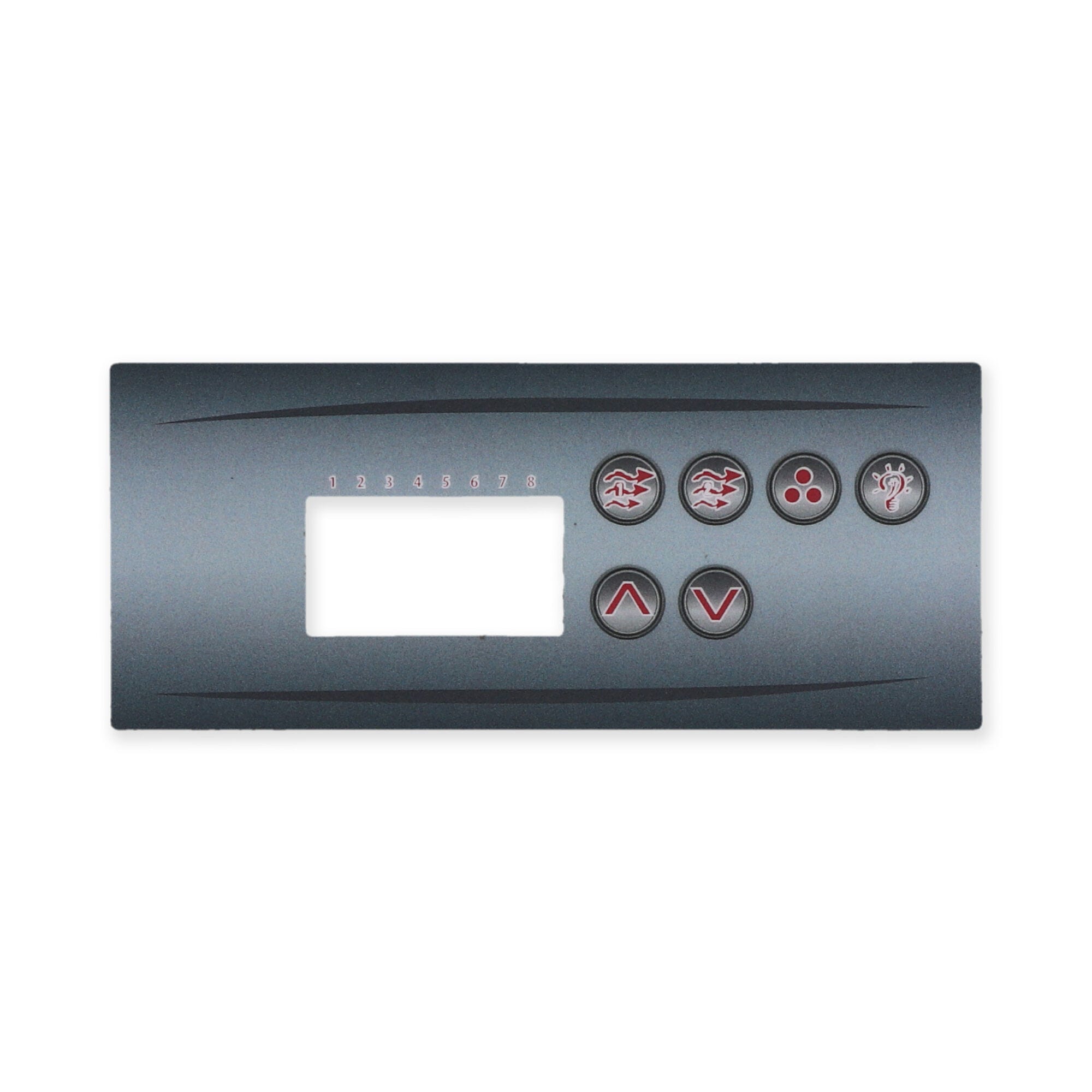 6 Button Hydro-Quip ECO Series Keypad Overlay 80-0203