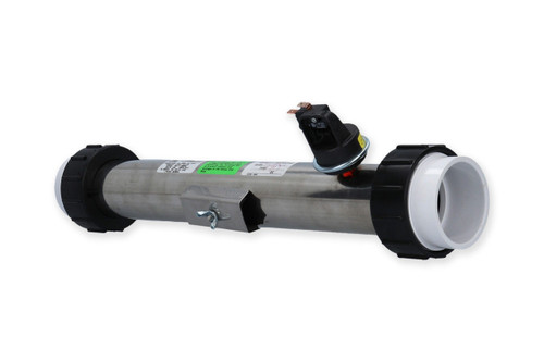 Balboa Water Group Heater Assembly, M1/M2/M3 Generic, 5.5kW, 230V, 2" x 15"Long, w/ Pressure Switch, Tailpieces | C2550-0535-TPS