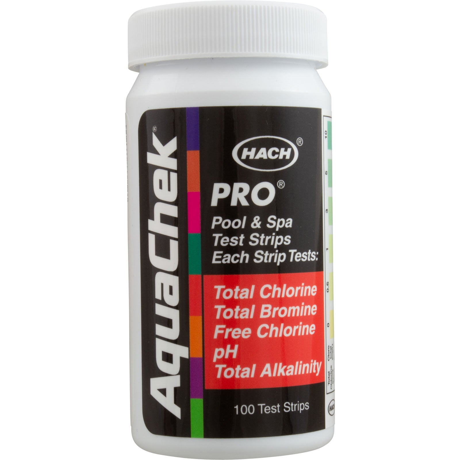 Test Strips, AquaChek Pro, 5-in-1, TC, TB, FC, pH, TA,100 ct