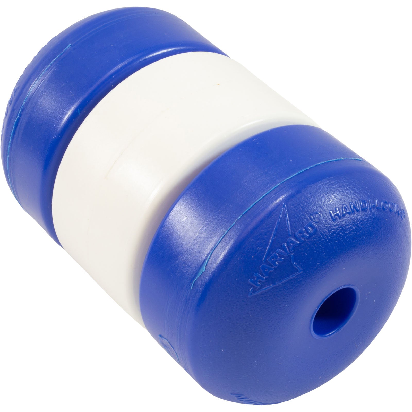 Pool Float, Handi-Lock, 3" x 5", 1/2" Rope,Blue/White/Blue