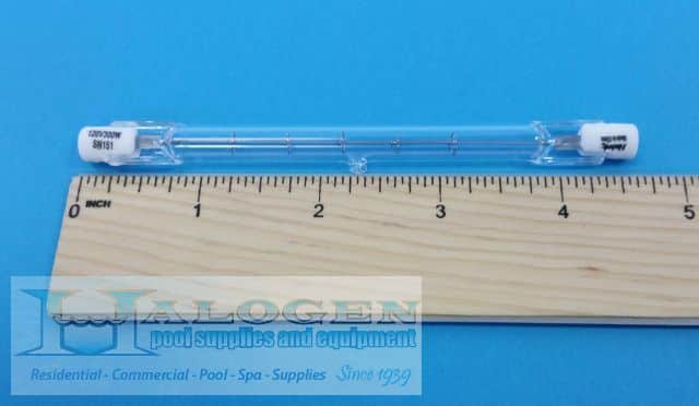300 Watt (W), 120 Volt (V) RSC BASE Q/T-3 Quartz Lamp Bulb