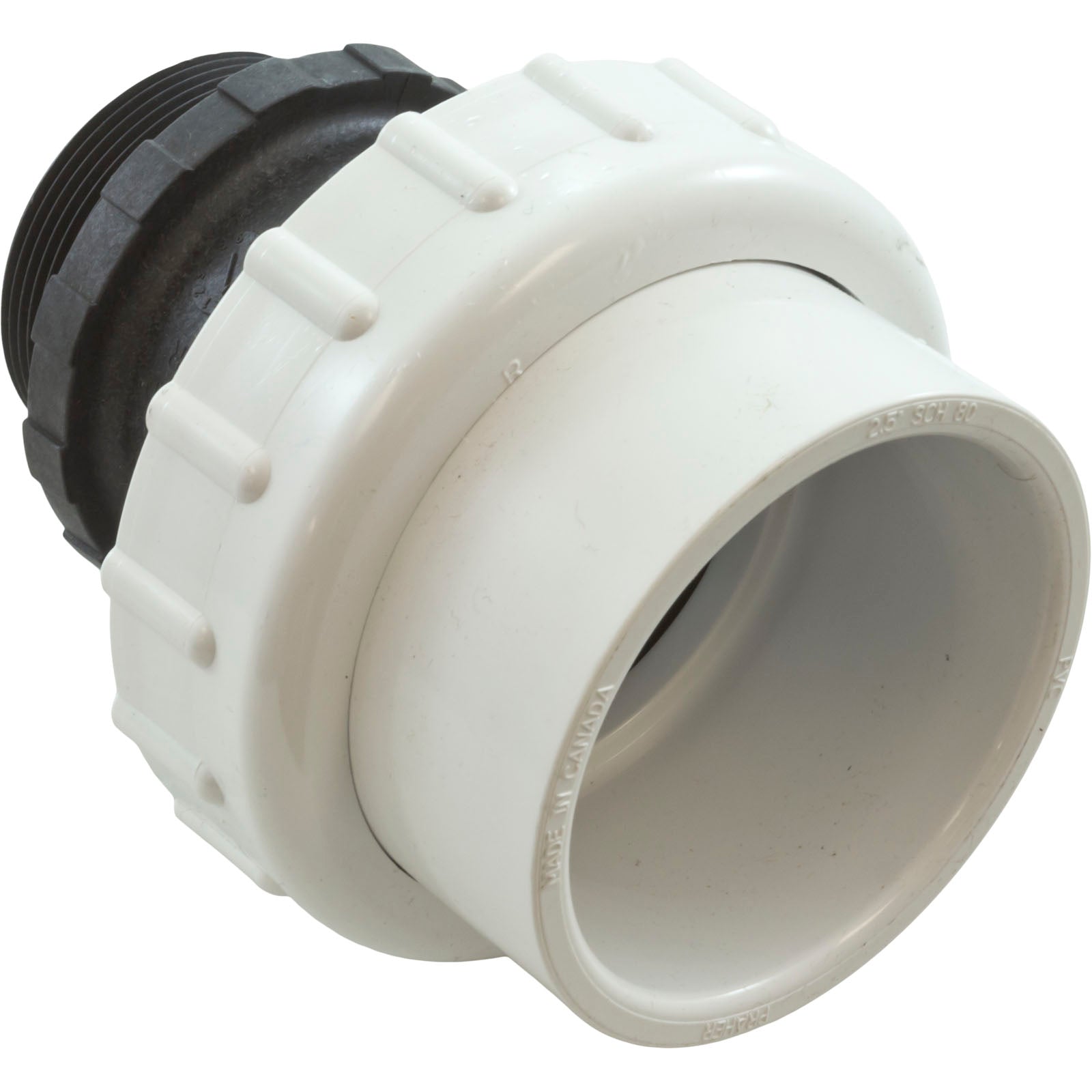 Adapter Union,Praher,Ser 906, 2"mpt x 2-1/2"s,Long,w/ O-Ring