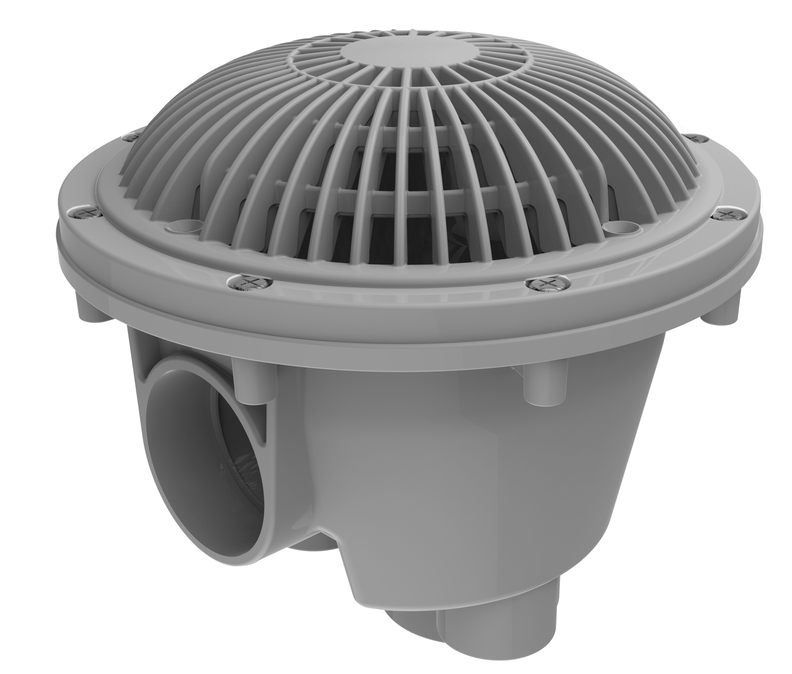 8" MoFlo Main Cover with Standard Sump - Light Gray