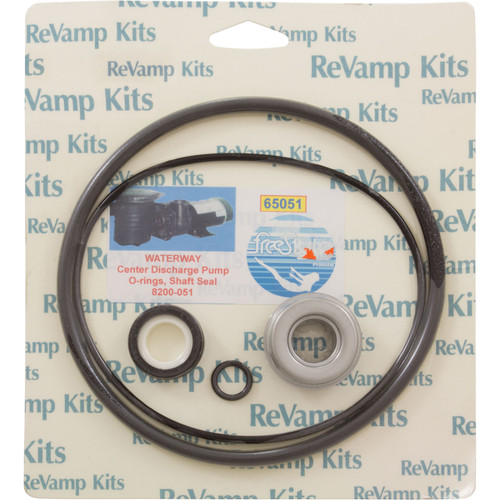 Pump Rebuild Kit 51 Waterway Center Discharge Pump 65051