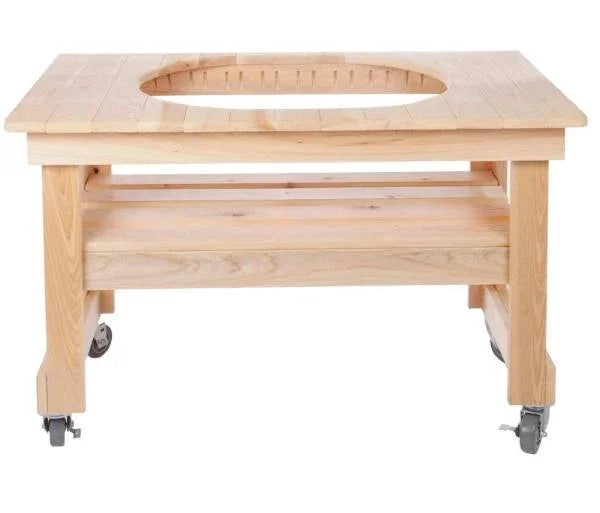 Primo Grills Compact Cypress Table for Oval XL Grill