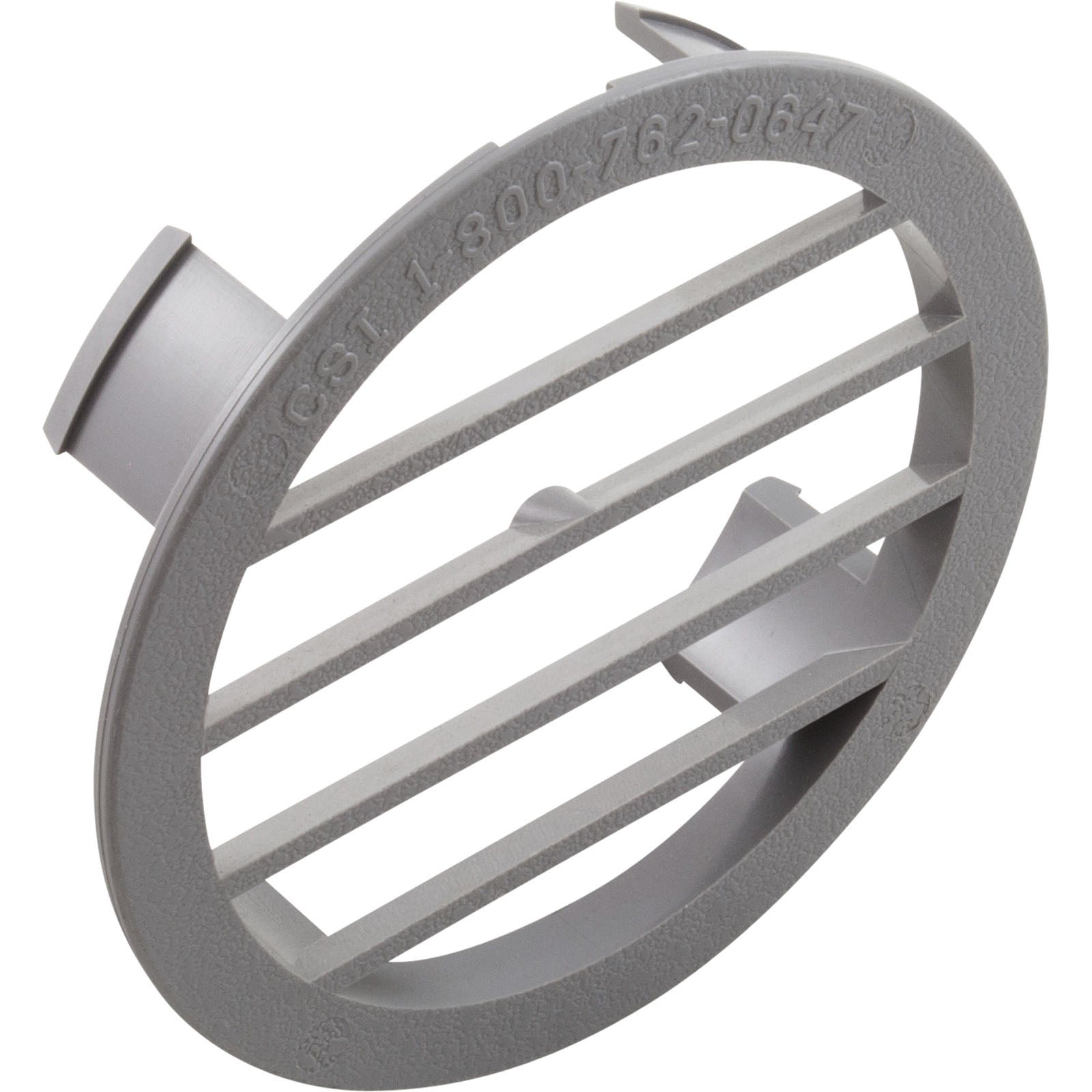 Zodiac Leaf-B-Gone Concrete Wall Fitting Grate, Light Gray