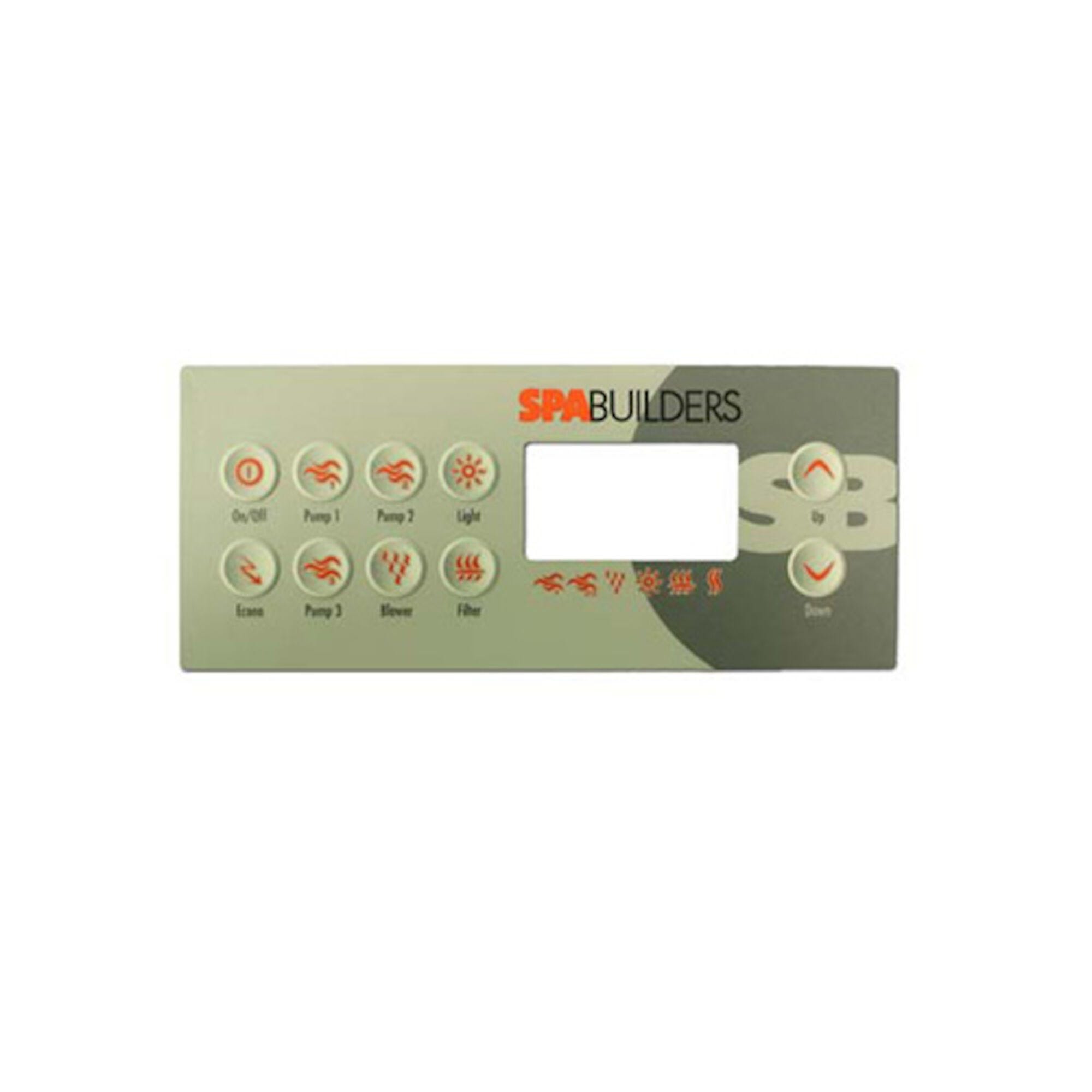 10 Button Gecko TSC Series Keypad Overlay 9916-100723