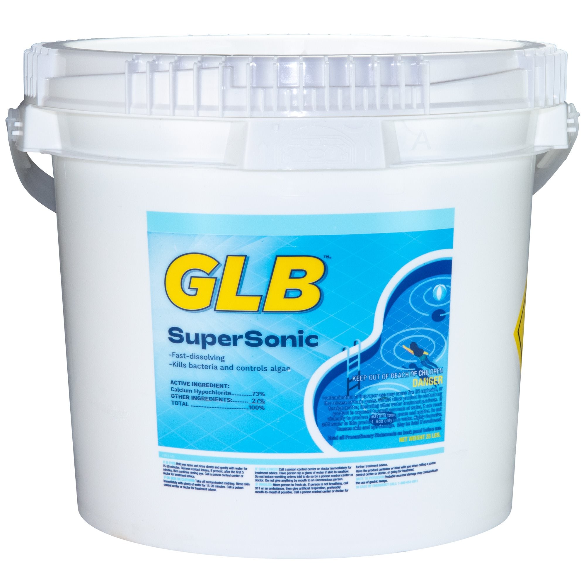GLB SuperSonic 73% Cal Hypo Pool Shock 25 lb | 71440A
