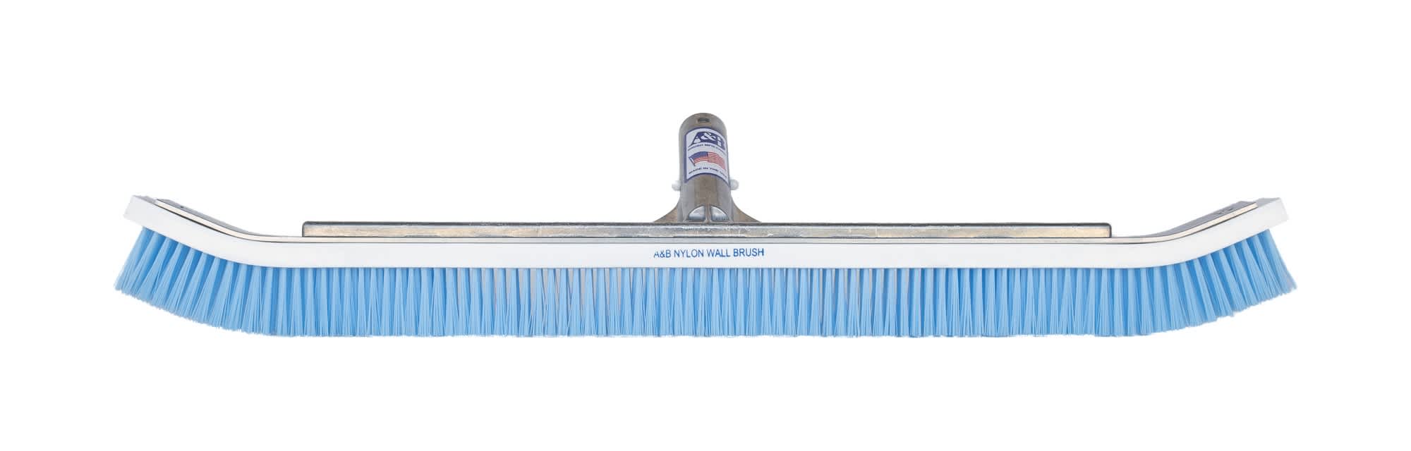 A&B Curved Aluminum Wall Brush 24", Nylon Bristles | 3020