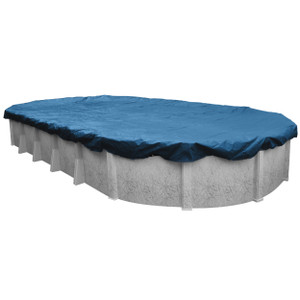 Deluxe 16' x 32' Oval Above Ground Pool Winter Cover with 4' Overlap, 1632-4