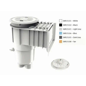AquaStar Light Gray Flow Star Water Bonded Skimmer with Water Stop Face, SKR15103
