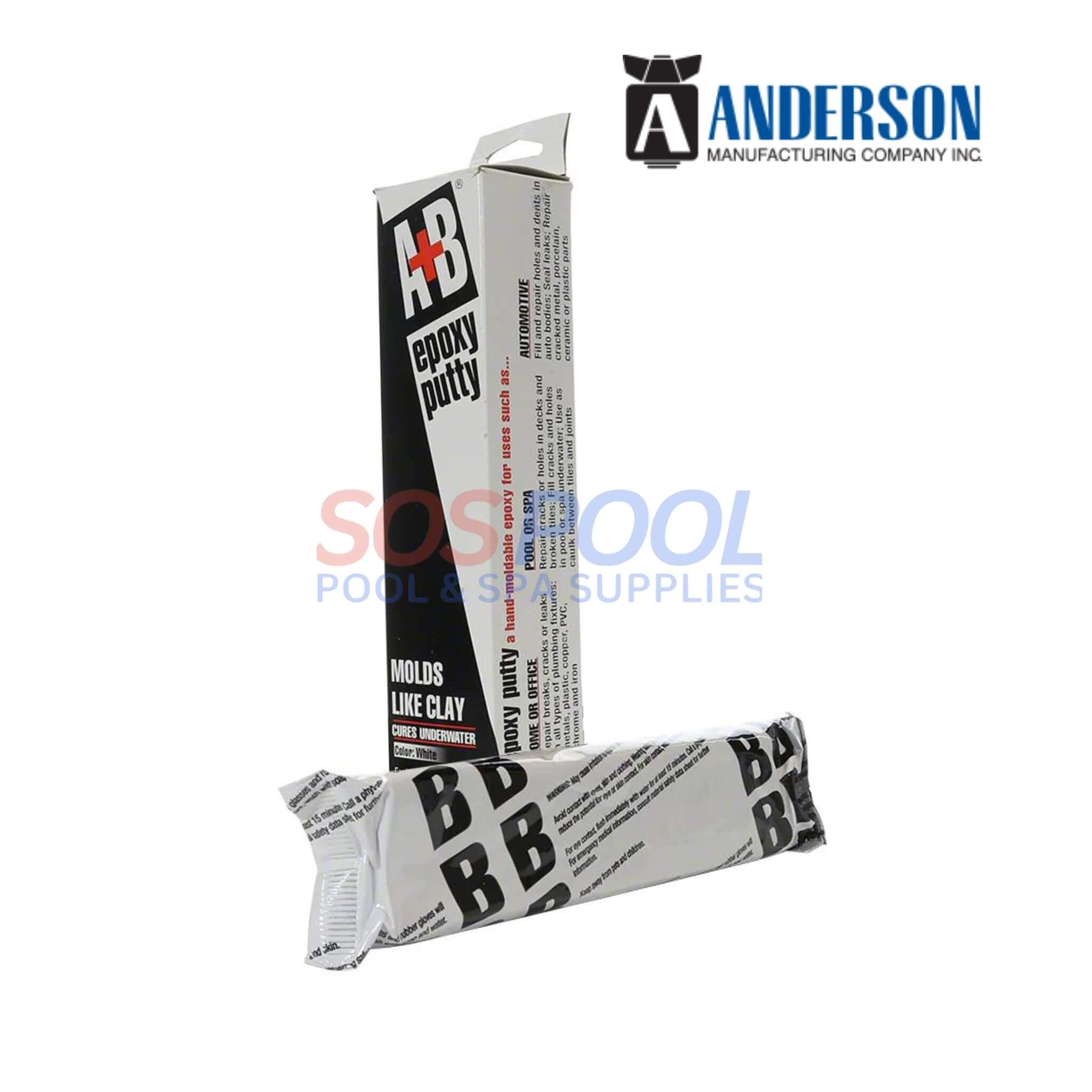 Anderson A+B Epoxy Putty | White | 14 oz | 9904K