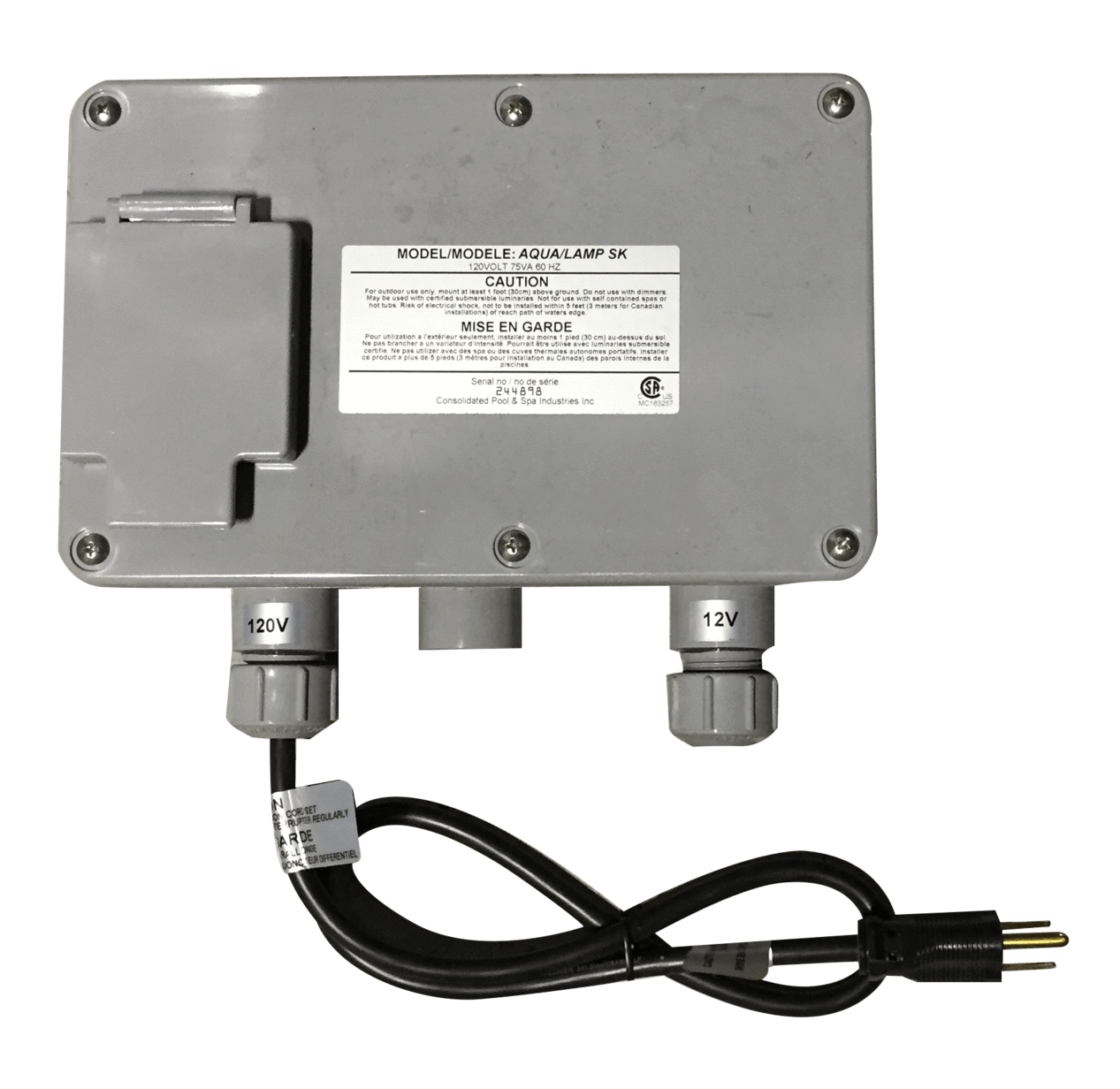 AquaLamp Single Transformer 70 Watt - AL15