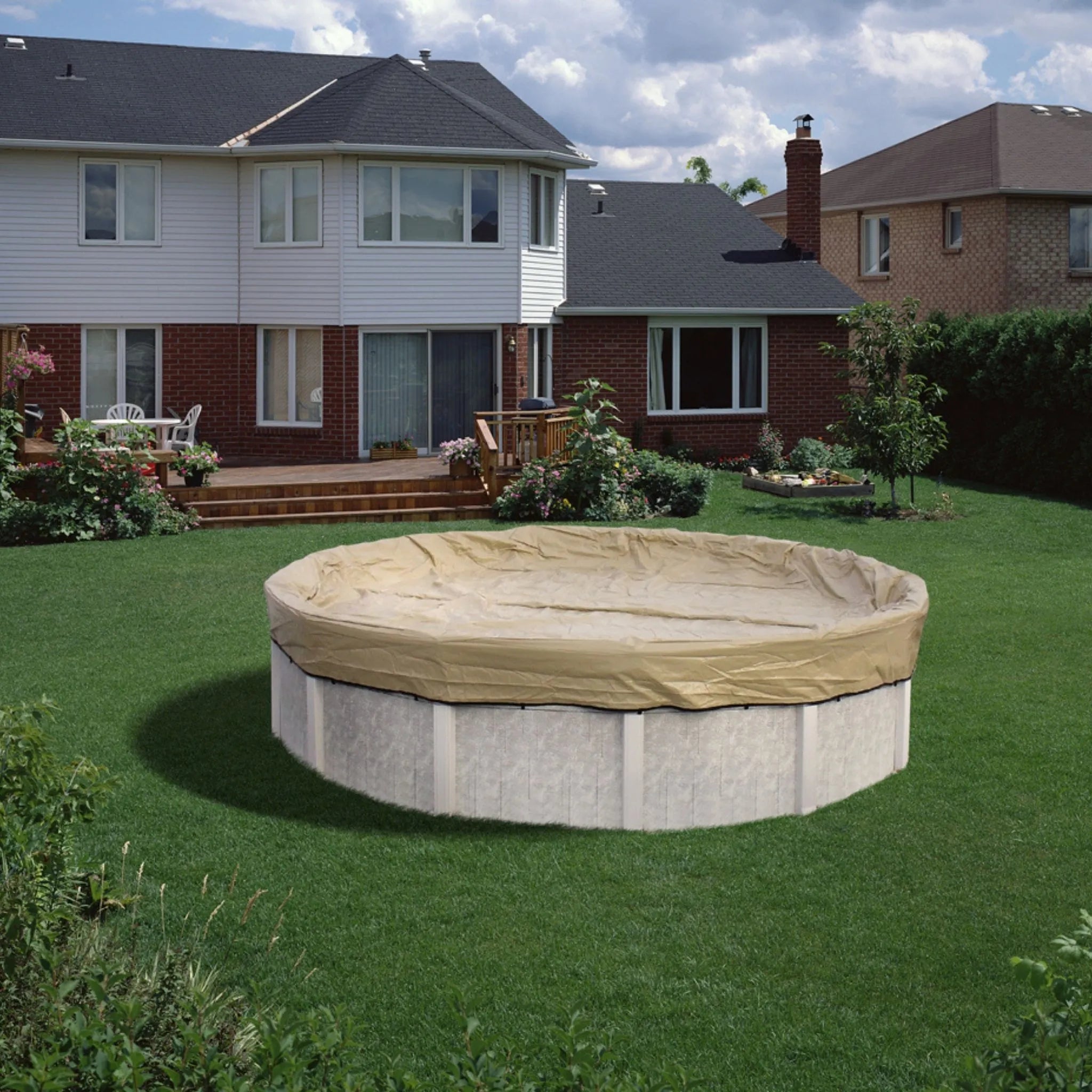 20-Year HPI Armor Kote Winter Pool Cover for 18 ft. Round Pools (Cover Size 22') Made In America