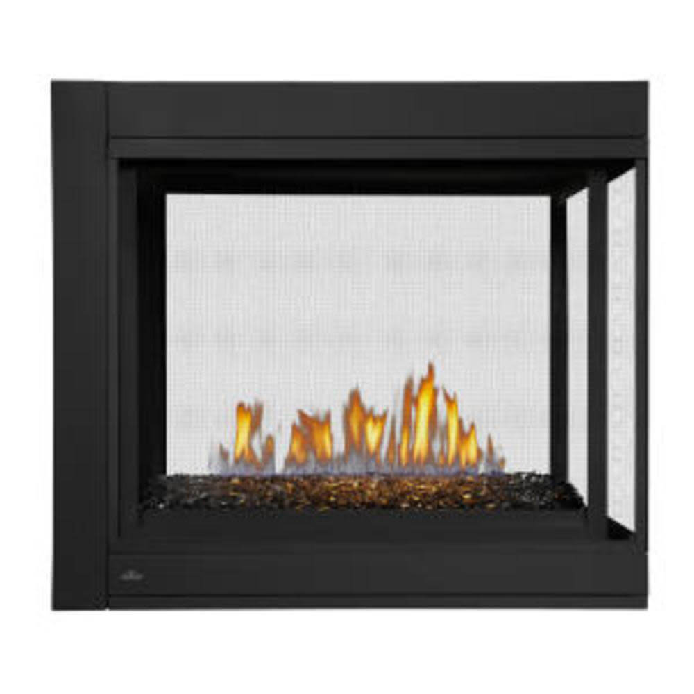 Napoleon Ascent Multi-View Fireplace, 3-Sided, Glass Ember Bed, Direct Vent, Natural Gas | BHD4PGN