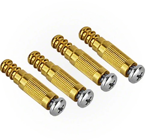 AquaStar Pool Products Brass Insert with Stainless Steel Screw For Suction Outlet - BIK4